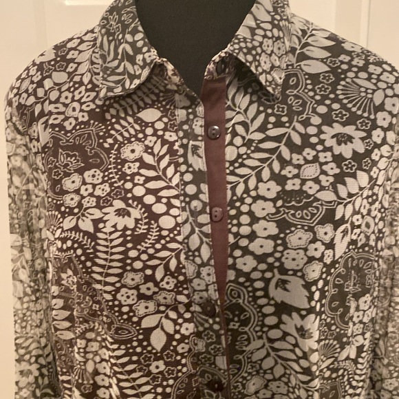 Tango Mango Sheer Blouse - Picture 2 of 6